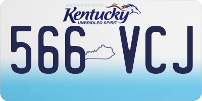 KY license plate 566VCJ