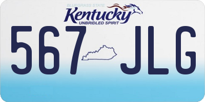 KY license plate 567JLG