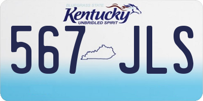 KY license plate 567JLS
