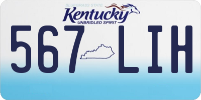 KY license plate 567LIH