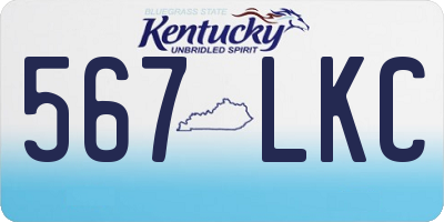 KY license plate 567LKC