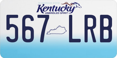 KY license plate 567LRB