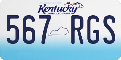 KY license plate 567RGS