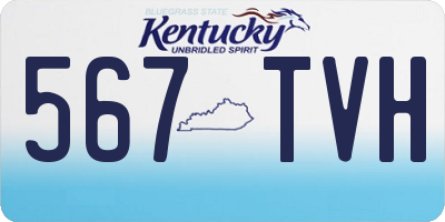 KY license plate 567TVH