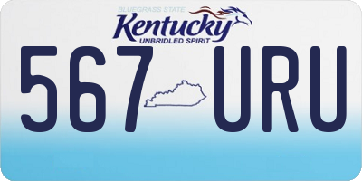 KY license plate 567URU