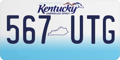 KY license plate 567UTG