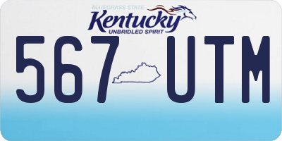 KY license plate 567UTM