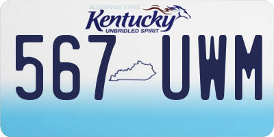 KY license plate 567UWM