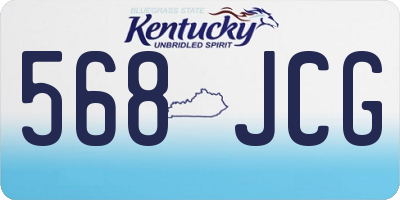 KY license plate 568JCG