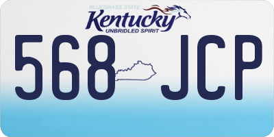 KY license plate 568JCP