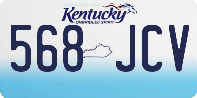KY license plate 568JCV
