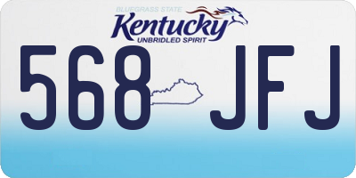 KY license plate 568JFJ