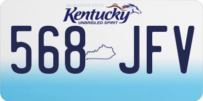 KY license plate 568JFV