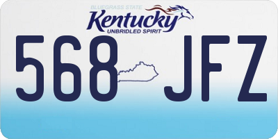 KY license plate 568JFZ