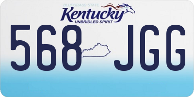 KY license plate 568JGG