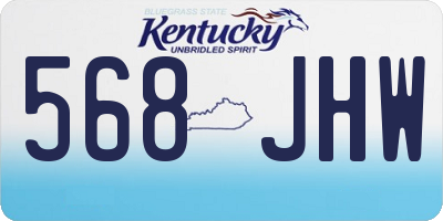 KY license plate 568JHW