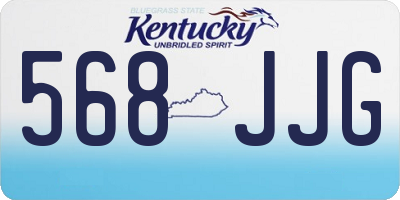 KY license plate 568JJG