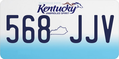 KY license plate 568JJV