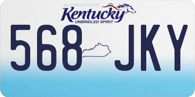 KY license plate 568JKY