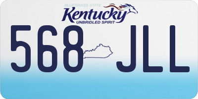 KY license plate 568JLL