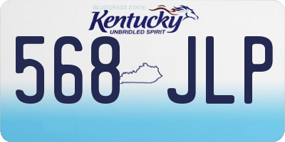 KY license plate 568JLP
