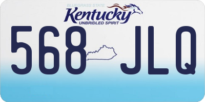 KY license plate 568JLQ