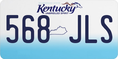 KY license plate 568JLS