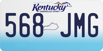 KY license plate 568JMG