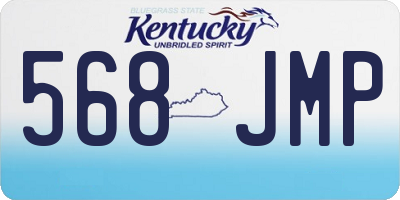 KY license plate 568JMP