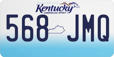 KY license plate 568JMQ
