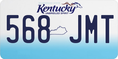 KY license plate 568JMT