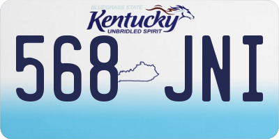 KY license plate 568JNI