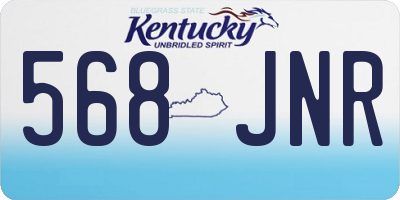 KY license plate 568JNR