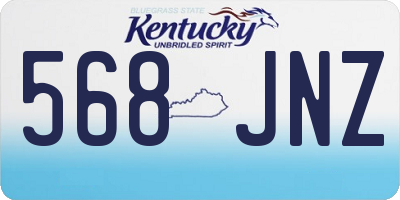 KY license plate 568JNZ