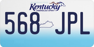 KY license plate 568JPL