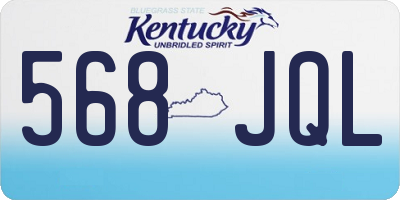 KY license plate 568JQL