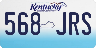 KY license plate 568JRS