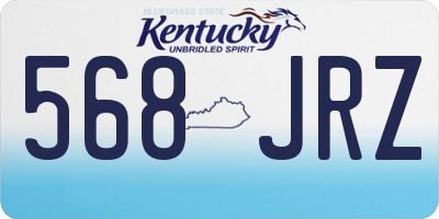 KY license plate 568JRZ