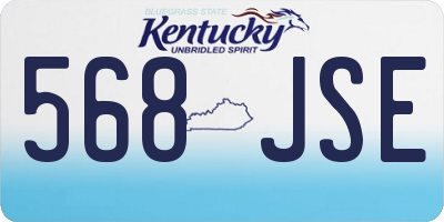 KY license plate 568JSE