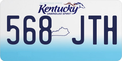 KY license plate 568JTH