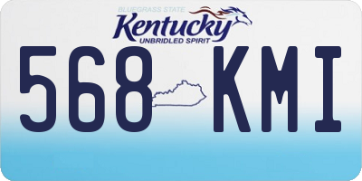 KY license plate 568KMI