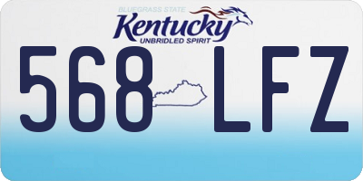 KY license plate 568LFZ