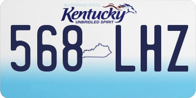 KY license plate 568LHZ