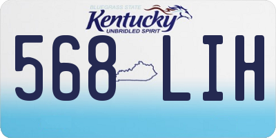 KY license plate 568LIH