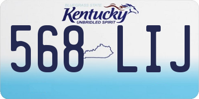KY license plate 568LIJ