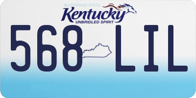 KY license plate 568LIL