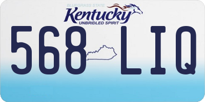 KY license plate 568LIQ