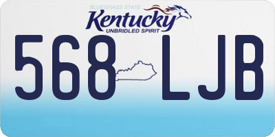KY license plate 568LJB