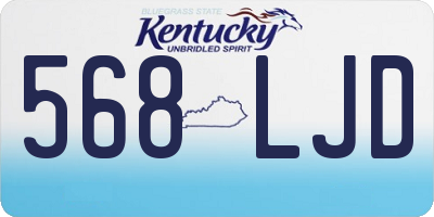KY license plate 568LJD