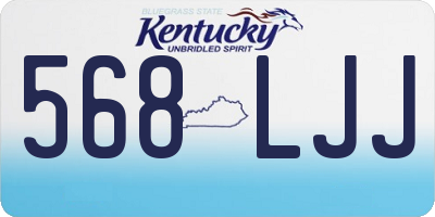 KY license plate 568LJJ